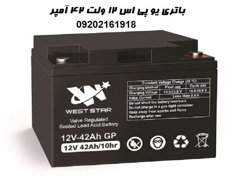 باتری یو پی اس 12 ولت 42 آمپر - ضمانت گارانتی
